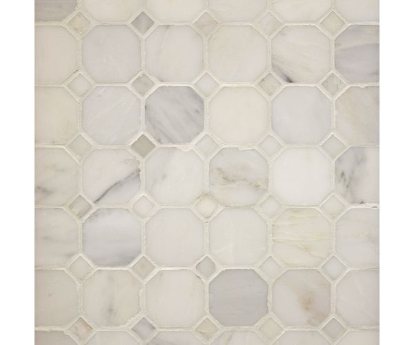Mosaic-Classic White Octagon Mosaic Polished