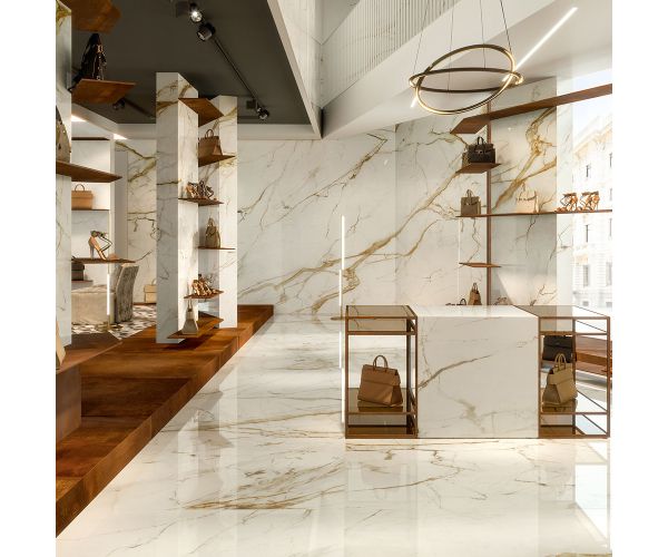 Mosaic-1.25X1.25 Marvel Shine Calacatta Imperiale Mosaico Matt