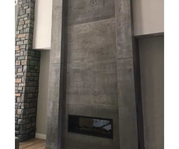 Tile - Stone & Other-8''x48'' Peau De Beton™ Onyx Raw