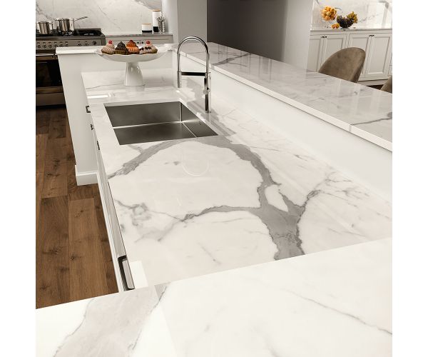 Dalles-Céramique-ATLAS PLAN 20mm STATUARIO SUPREMO NATURA VEIN POL (64X128in)