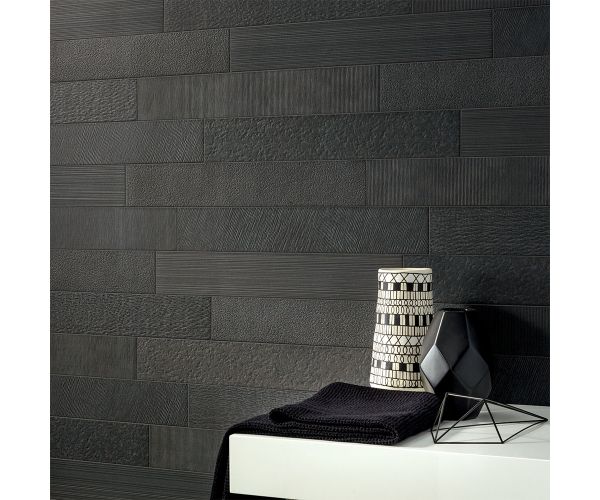 Tile - Ceramic-4X24 Nuances Anthracite Decor Signs