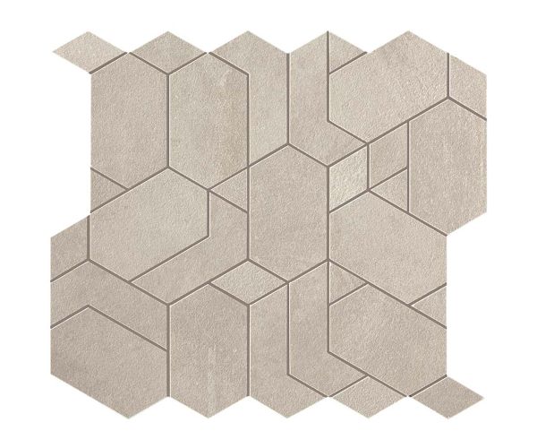 Mosaic-12''x13'' Boost Mosaico Shapes White