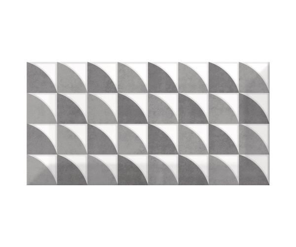Mosaic-3''x6'' Metro Patchwork B&W (Random Mix Of 16)