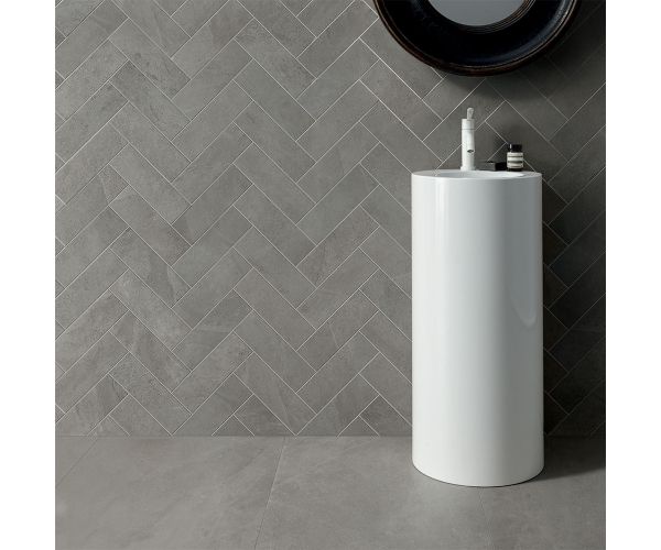Tile - Ceramic-4X24 Nuances Grey Decor Signs