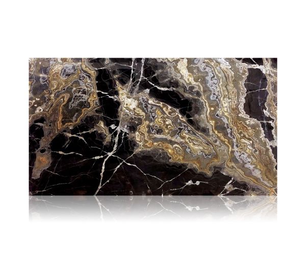 Dalles-Pierre et autres-Onice Nero Polished 3/4