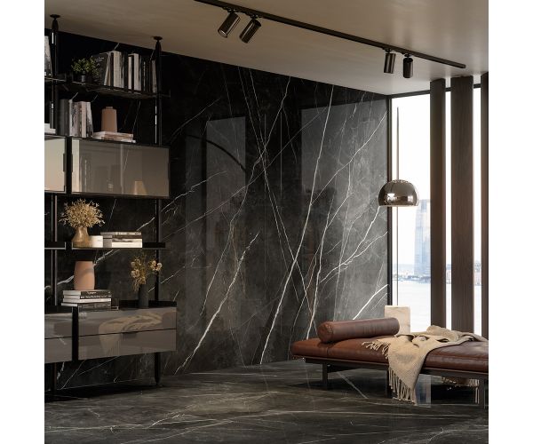 Tile - Ceramic-24X48 Marvel Gala Calacatta Black Lev. Rt