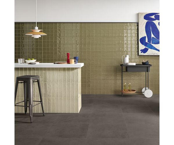 Tile - Ceramic-12X18 Revival Olive Bright Nat.