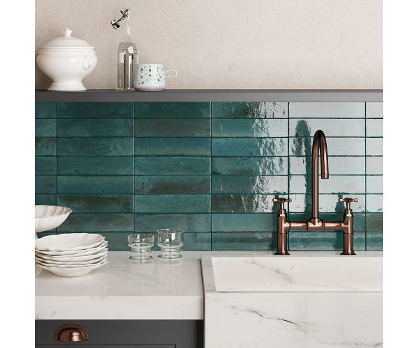 Tile - Ceramic-2.5X9.5 Lume Blue Lux