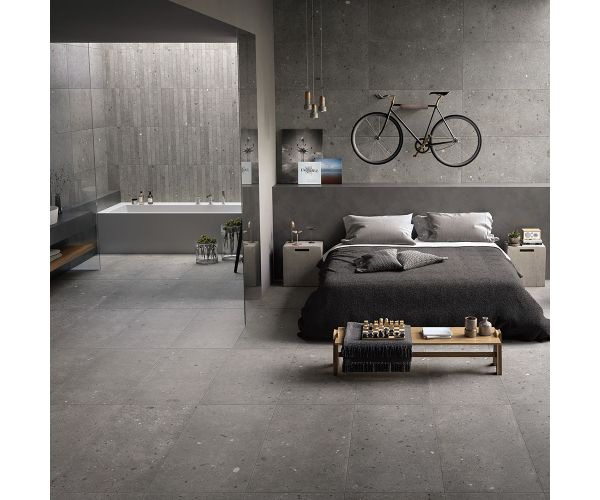 Tile - Ceramic-12X24 Ego Grigio Scuro Nat.