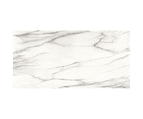 Slab - Ceramic-Gigantec 12mm Laguna White A Bookmatch Lev (63X126in)