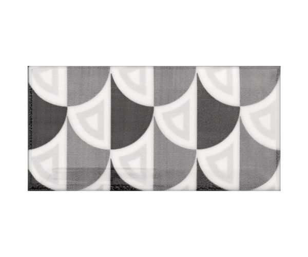 Mosaic-3''x6'' Metro Patchwork B&W (Random Mix Of 16)