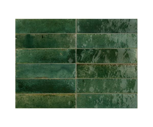 Tile - Ceramic-2.5X9.5 Lume Green Lux