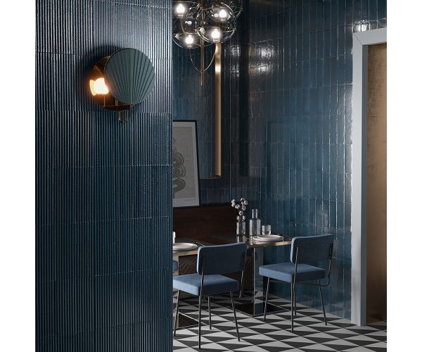 Tile - Ceramic-2X6 Rice Blu Lux