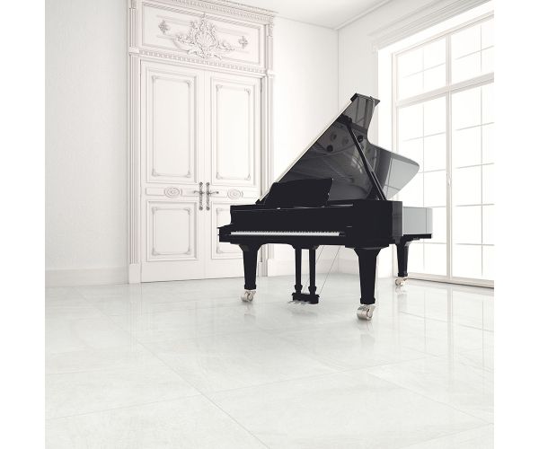 Tile - Ceramic-24''x47.25'' Taj Mahal White Matte Rt