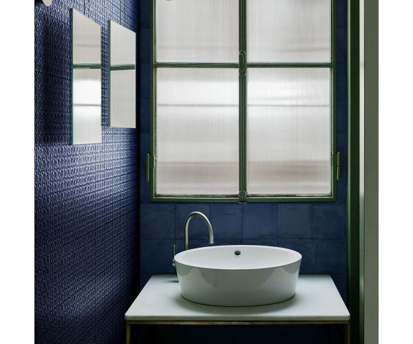 Tile - Ceramic-6X6 Memoria Blu Semi-Matt