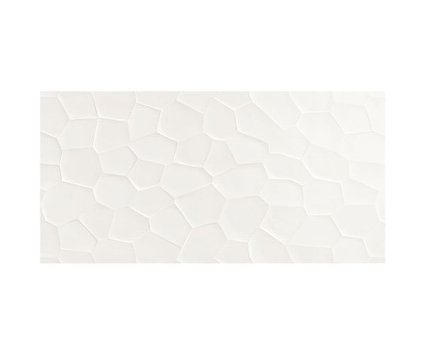 Tile - Ceramic-12''x24'' Color Code Deco 3D Bianco Sat. Rt