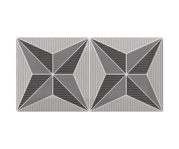 Mosaic-3''x6'' Metro Patchwork B&W (Random Mix Of 16)