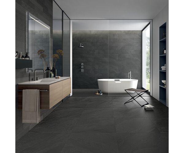 Tile - Ceramic-4X24 Nuances Anthracite Decor Signs