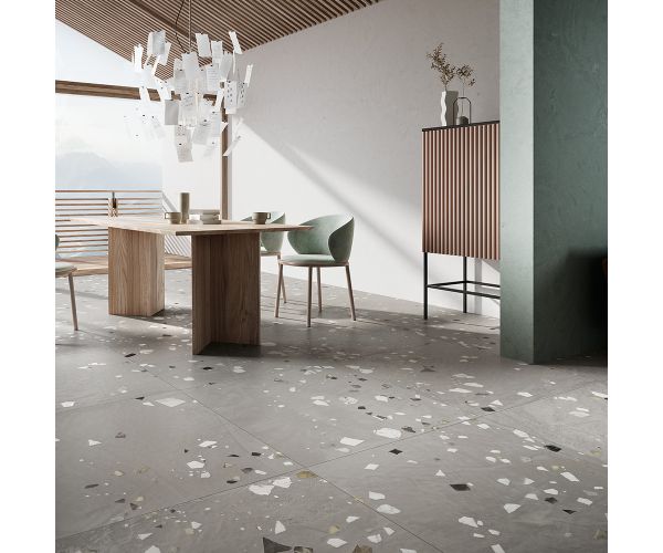 Tile - Ceramic-24X24 Schegge Cenere Rt