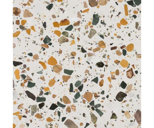 Tuile-Pierre et autres-24X24 Terrazzo Collection New Deluxe White Adouci-