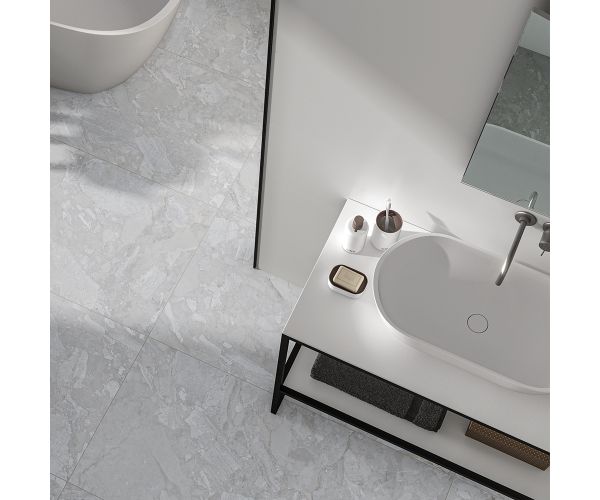 Tile - Ceramic-24X48 Kuartz Grey Pol. Rt.