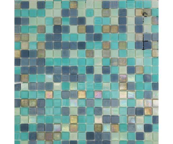 Mosaic-5/8X5/8 Piscine Nordic Water Blend 2 (Paper Face Mounted)