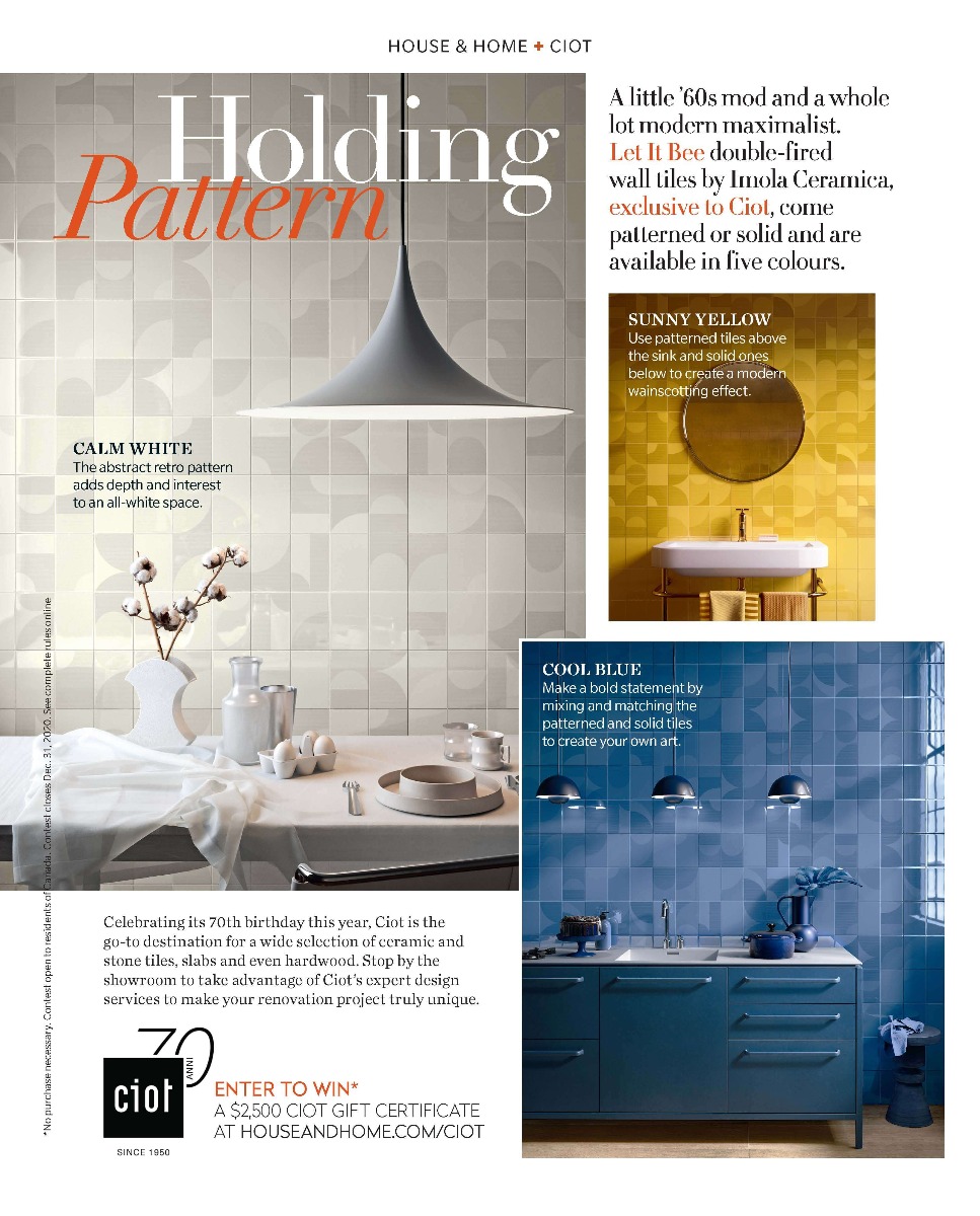Let it be collection in house and home magazine